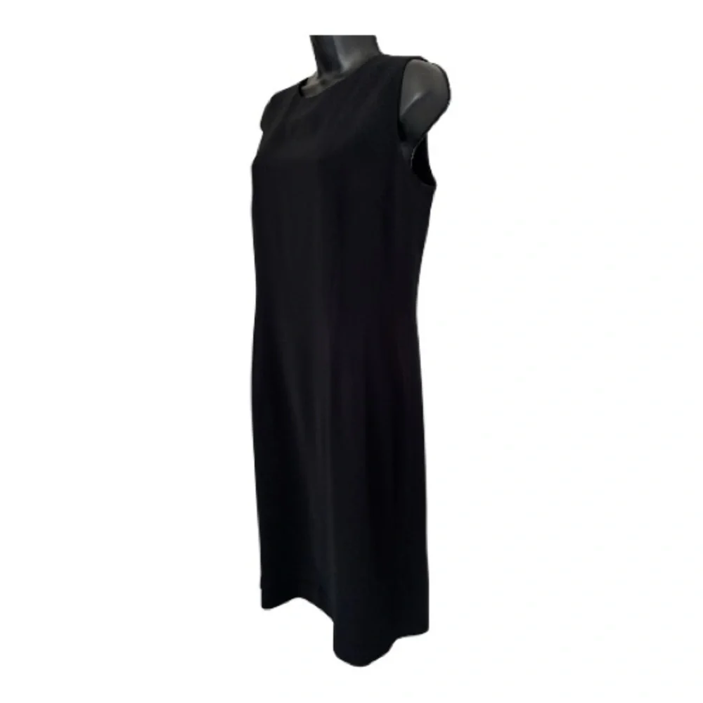 Maggy London Black Sleeveless Midi Sheath Dress Size 8